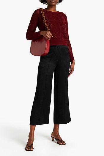 VANESSA BRUNO Satin-jacquard wide-leg pants