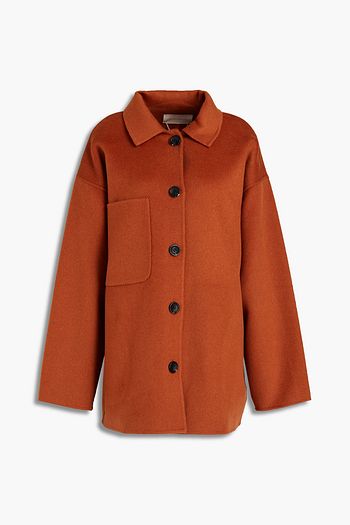 VANESSA BRUNO Brushed wool and cashmere-blend felt coat