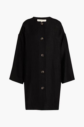 VANESSA BRUNO Linen and cotton-blend twill coat