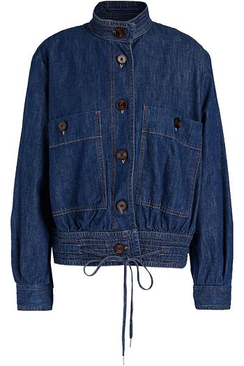 VANESSA BRUNO Gathered denim jacket