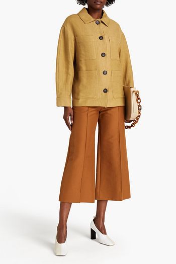 VANESSA BRUNO Linen and cotton-blend twill jacket
