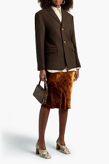 REJINA PYO Mélange wool-blend blazer