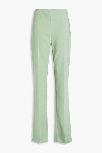 VALENTINO Stretch-silk crepe straight-leg pants