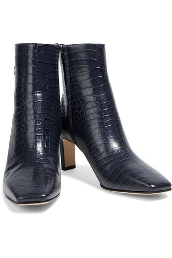 JIMMY CHOO Minori 65 croc-effect leather ankle boots