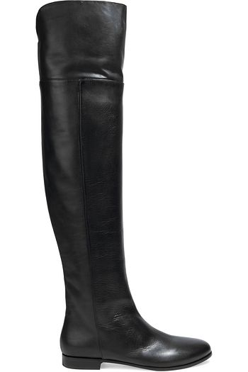 JIMMY CHOO Mitty textured-leather over-the-knee boots
