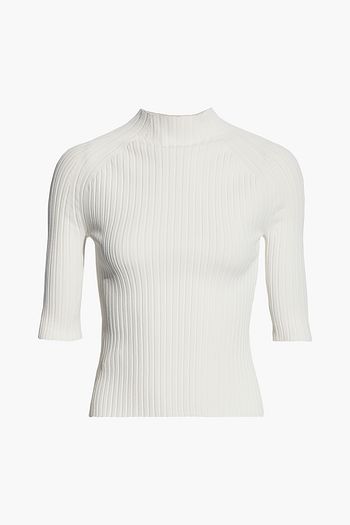 DION LEE Ribbed-knit top
