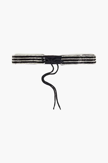 ROTATE BIRGER CHRISTENSEN Bead-embellished crepon belt