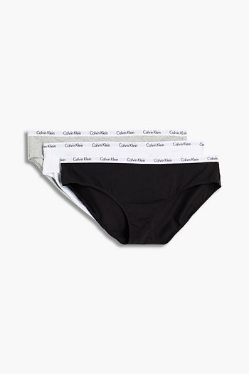 CALVIN KLEIN Set of three stretch-cotton jersey low-rise briefs