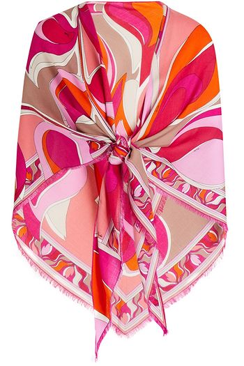 EMILIO PUCCI Printed cashmere and silk-blend twill wrap