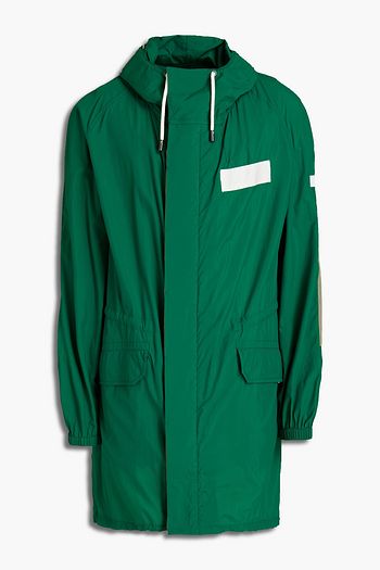 ARMY BY YVES SALOMON Appliquéd shell hooded parka