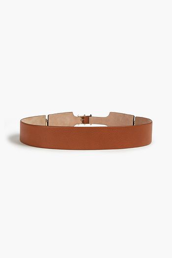VALENTINO GARAVANI Rockstud textured-leather belt