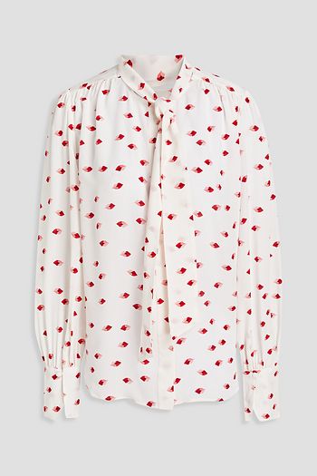 EQUIPMENT Printed silk crepe de chine blouse