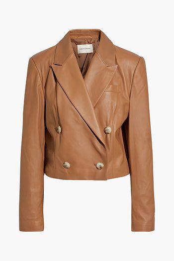 LOULOU STUDIO Kadmat double-breasted leather blazer