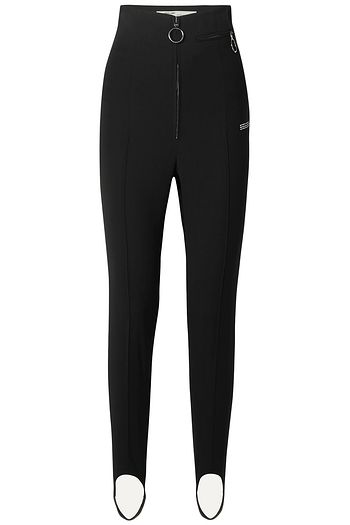 OFF-WHITE™ Printed twill skinny stirrup pants