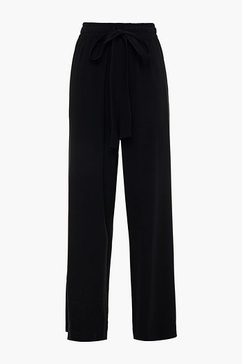 DIANE VON FURSTENBERG Hose mit weitem Bein aus Stretch-Crêpe