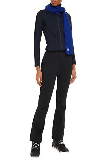 FUSALP Velvet-trimmed stretch-jersey bootcut pants