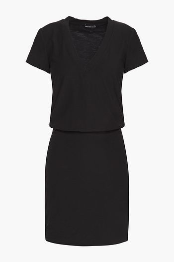 JAMES PERSE Slub stretch-cotton jersey mini dress