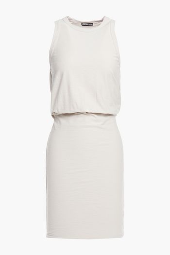 JAMES PERSE Slub stretch-cotton jersey mini dress