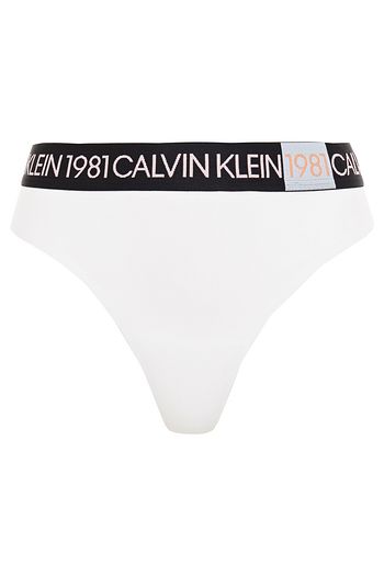 CALVIN KLEIN Cotton-blend jersey mid-rise thong