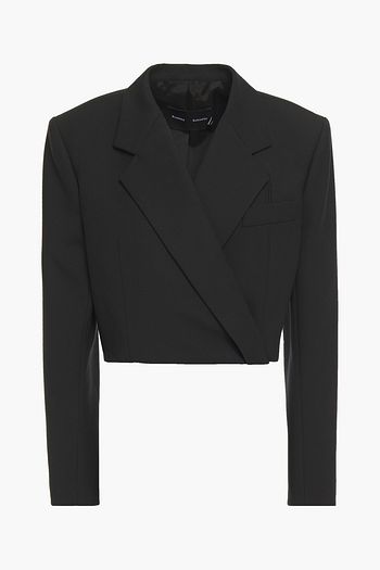 PROENZA SCHOULER Cropped wool-blend twill blazer