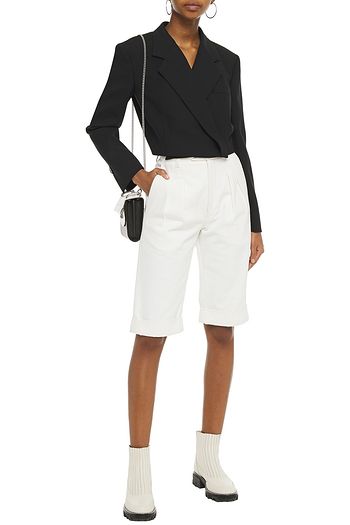 PROENZA SCHOULER Cropped wool-blend twill blazer