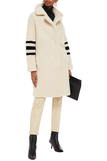 MUUBAA Kuna striped shearling coat