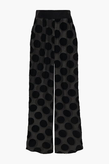 MYLA Brick Lane polka-dot flocked tulle pajama pants