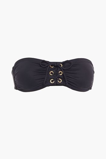 MELISSA ODABASH Malaysia lace-up bandeau bikini top