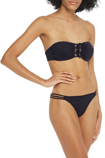 MELISSA ODABASH Malaysia lace-up bandeau bikini top