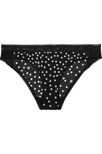 STELLA MCCARTNEY Melanie Winking polka-dot stretch-jersey low-rise briefs