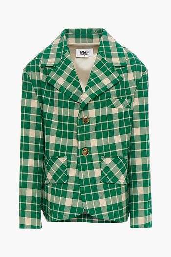 MM6 MAISON MARGIELA Karierter Blazer aus Crêpe