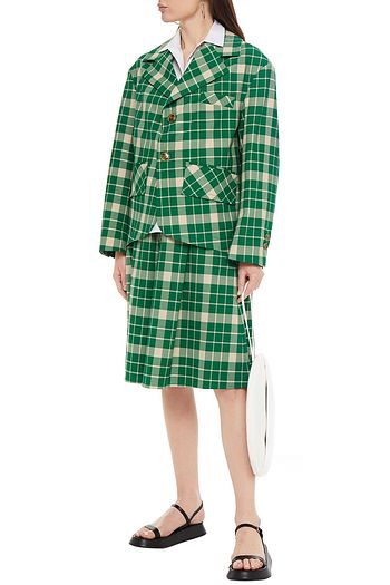 MM6 MAISON MARGIELA Karierter Blazer aus Crêpe