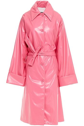 MM6 MAISON MARGIELA Belted vinyl trench coat