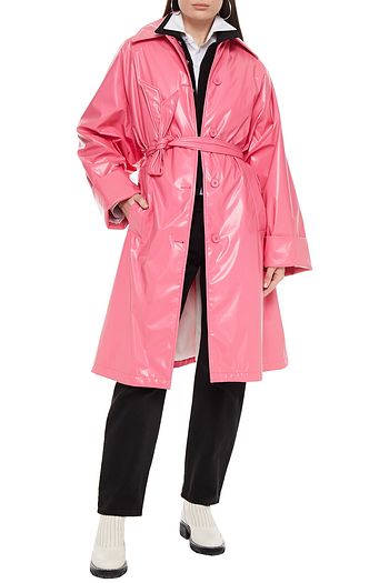 MM6 MAISON MARGIELA Belted vinyl trench coat