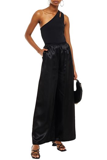 MM6 MAISON MARGIELA Hose mit weitem Bein aus glänzendem Twill