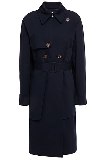 CEDRIC CHARLIER Stretch-cotton twill trench coat