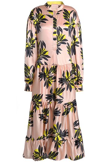 ROKSANDA Printed silk-satin midi dress