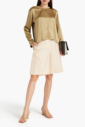 ATM ANTHONY THOMAS MELILLO Belted striped metallic crochet-knit mini dress