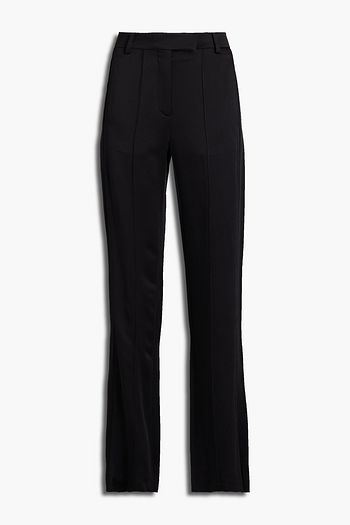 VALENTINO Hammered-satin straight-leg pants
