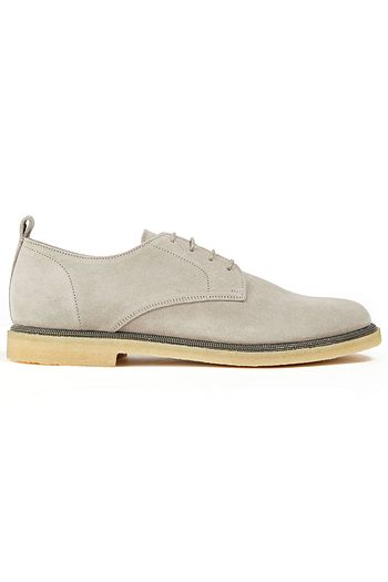 BRUNELLO CUCINELLI Bead-embellished suede brogues
