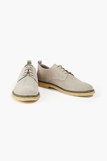 BRUNELLO CUCINELLI Bead-embellished suede brogues