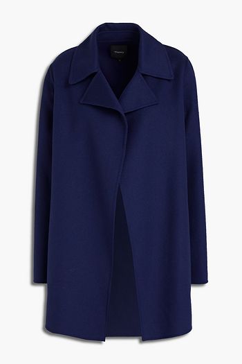 THEORY Brushed wool and cashmere-blend felt coat