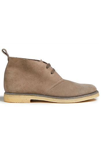 BRUNELLO CUCINELLI Bead-embellished suede brogues