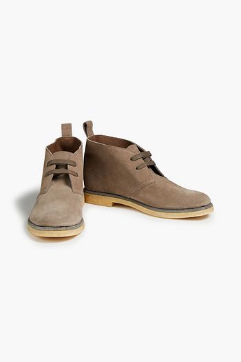 BRUNELLO CUCINELLI Bead-embellished suede brogues