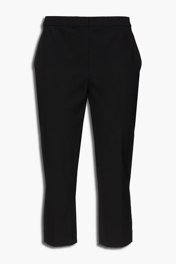 THEORY Cropped cotton-blend slim-leg pants