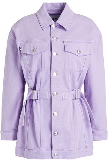 MSGM Belted denim jacket