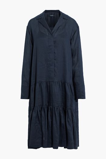 JOSEPH Dan gathered ramie-voile dress