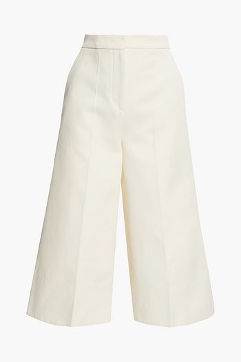 JOSEPH Toy cotton and silk-blend sateen culottes