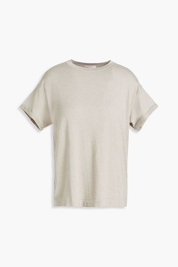 BRUNELLO CUCINELLI Metallic cashmere-blend T-shirt