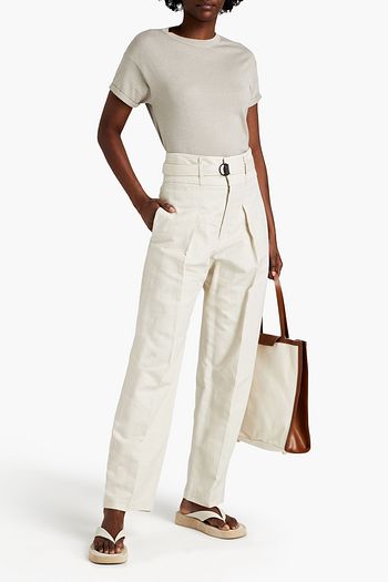 BRUNELLO CUCINELLI Metallic cashmere-blend T-shirt